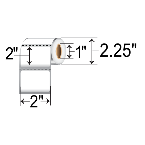 SATO 2x2  DT Label [Perforated] 52S012026