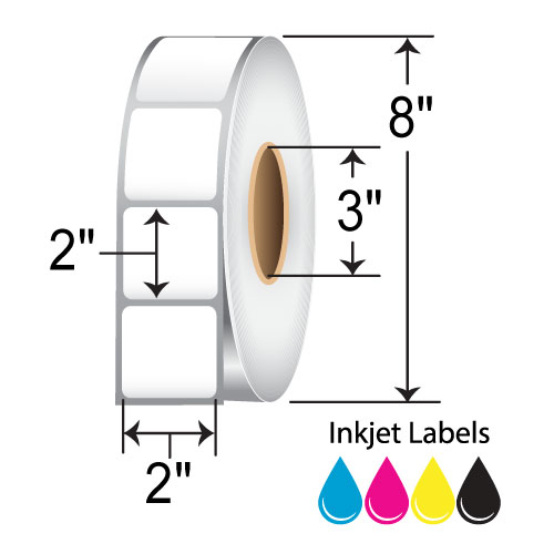 BarcodeFactory 2x2 Color Inkjet Label [Non-Perforated] L-IJ-MP222750-3