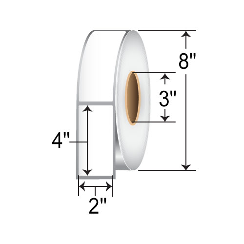 Honeywell 2 x 4 Direct Thermal Paper Label E14518DT