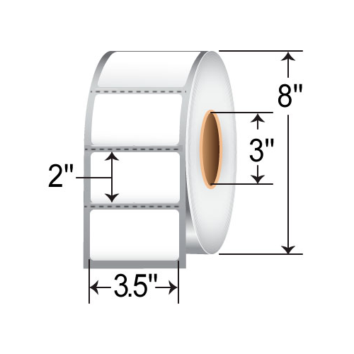 Barcodefactory 3.5x2  TT Label [Perforated] RT-35-2-3000-3