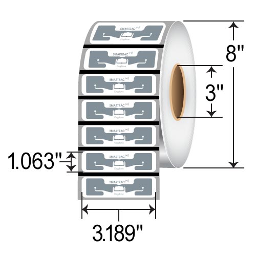 Zebra 3.819 x 1.063 TT RFID Label 10026638