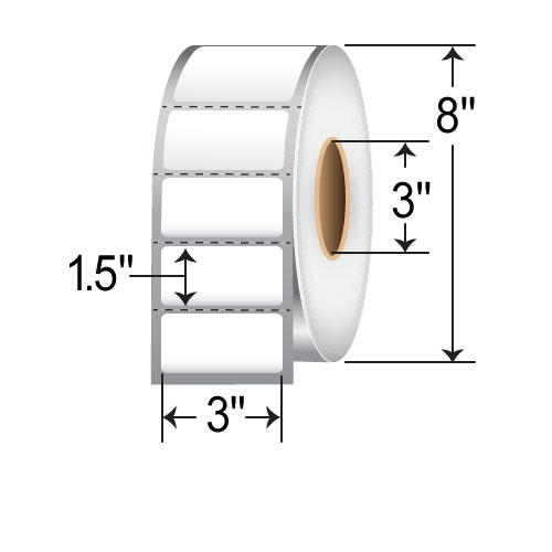 Honeywell 3 x 1.5 Thermal Transfer Paper Label E08940-EA