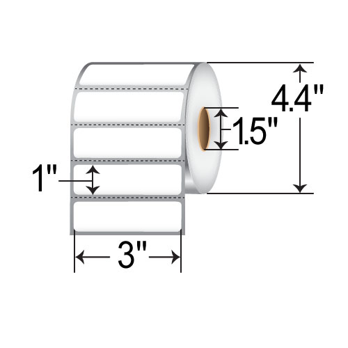 SATO 3x1  TT Label [Perforated] 55S001005