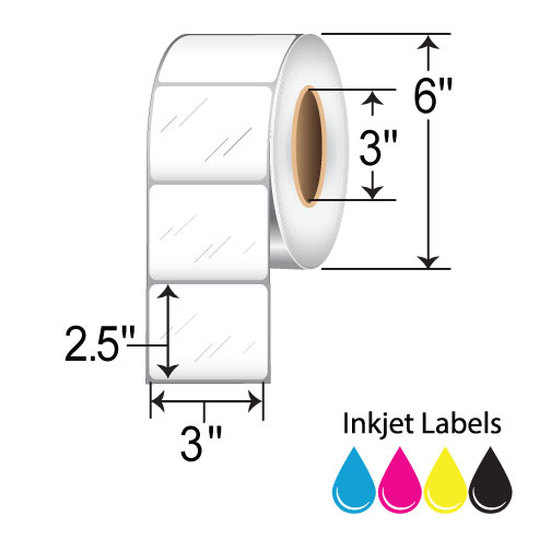 Primera 3x2.5 Labels [Non-Perforated] 74662