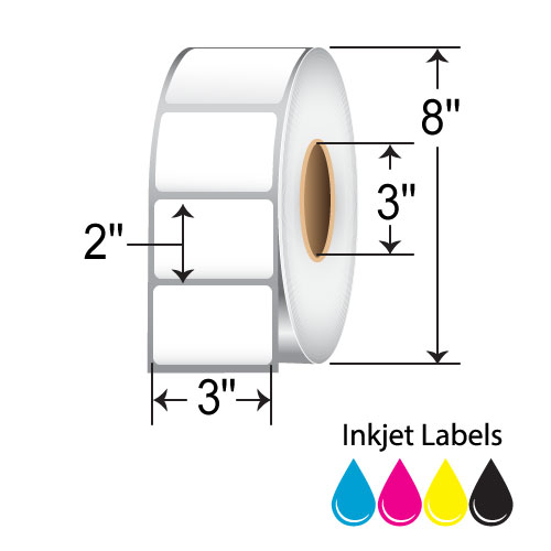 BarcodeFactory 3x2 Inkjet Label [Non-Perforated] L-IJ-MP322950R-38