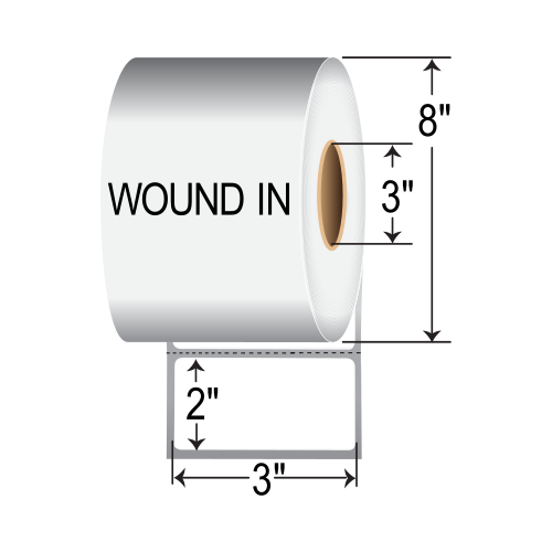 SATO 3x2  TT Label [Perforated, Wound-In] SR30LD-20404