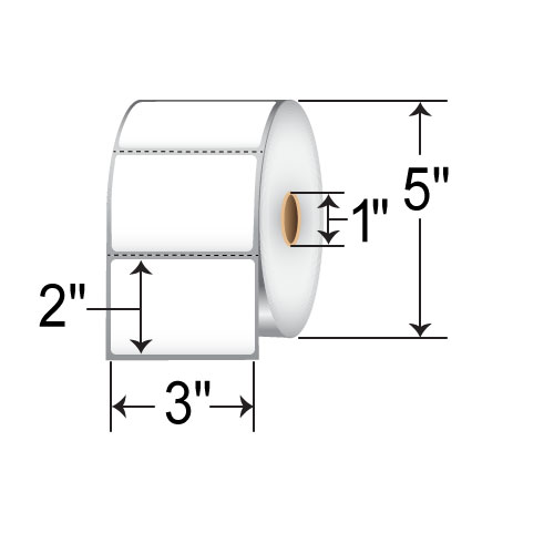 SATO 3x2  TT Label [Perforated] SR10LT-10136