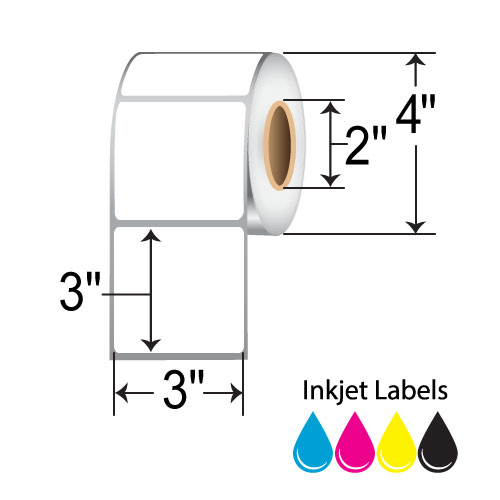 BarcodeFactory 3x3 Inkjet Label [Non-Perforated] L-IJ-S33300-2