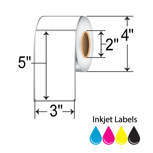 Barcodefactory 3x5  Inkjet Label [Perforated] RIJM-3-5-215-2
