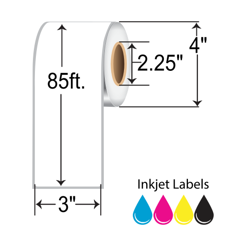 Barcodefactory 3xContinuous Inkjet Label IJM-3-85-12-225