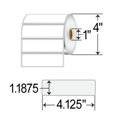 10025486 - Zebra 2 x 1 8000D Lab Label (Case)