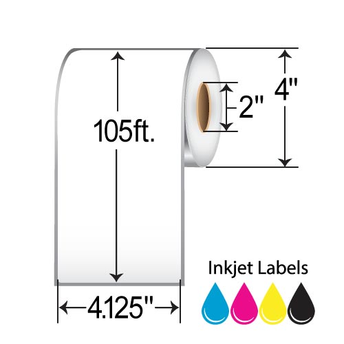 Epson 4.125x105'  Inkjet Label C35MC004