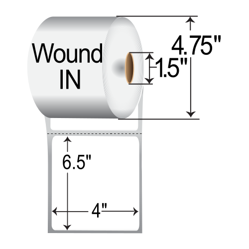 CognitiveTPG Cognitive  4.25x6  DT Label [Perforated, Wound-In] 03-90-1054