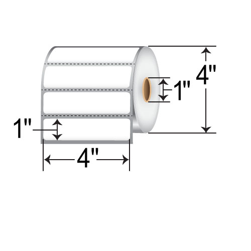 Barcodefactory 4x1  TT Label [Perforated] TH41-14PTT