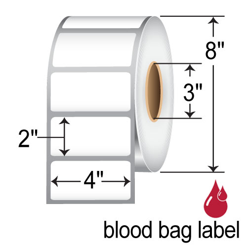 Honeywell 4x2 Duratran TT Label [Blood Bag] DBB-400200N38