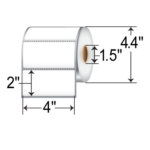 SATO 4x2  DT Label [Perforated] 55S002012