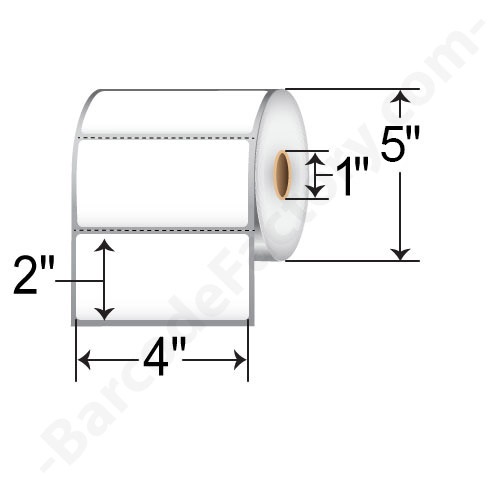 Barcodefactory 4x2  DT Label [Perforated] DT42-15PDT