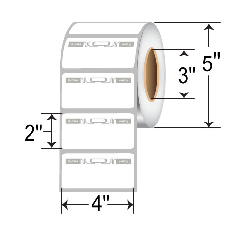 Zebra 4 x 2 Thermal Transfer RFID Label 10033971