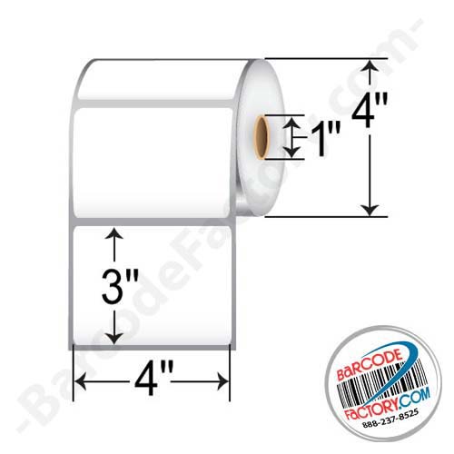 Thermamark 4x3  DT Label [Premium Top Coated, Freezer, Perforated] DTL4030P4