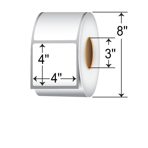 BarcodeFactory 4x4 TT Labels [Non-Perforated] TH44-1