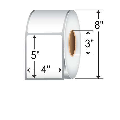 SATO 4x5  TT Label [Perforated, Wound-In] 53S001015