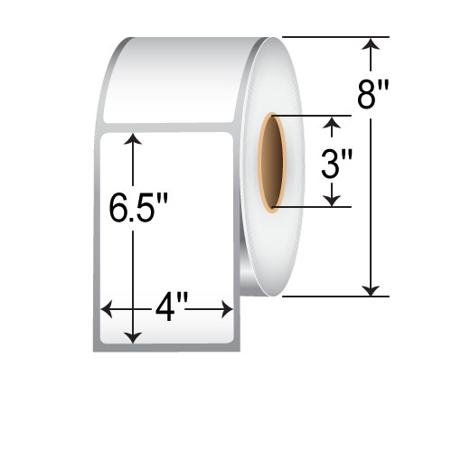 BarcodeFactory 4x6.5 TT Label [Non-Perforated] TH465-1