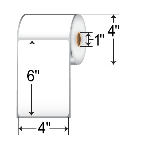 Barcodefactory 4 x 6 Labels 4-inch OD BAR-4060DD1T10-CASE