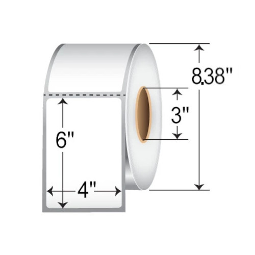 Honeywell Duratran II 4x6  TT Label [Perforated] E06175-HSM