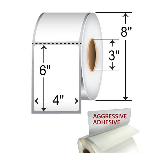 BCF Honeywell Comparable 4 x 6 Thermal Transfer Synthetic Label [Perforated] E03444-BAR