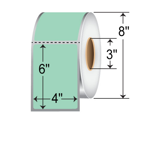 Honeywell 4x6  TT Label [Fluorescent Green] 420970-GRN-EA