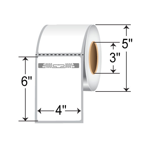 BarcodeFactory 4x6 RFID Label RFT-4-6-ALN9840-ZD500R