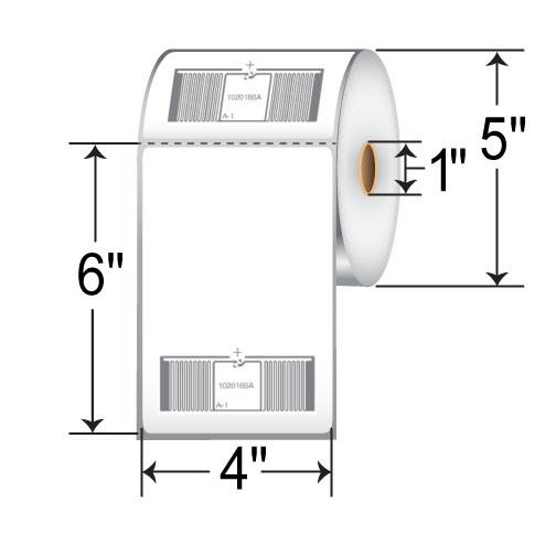 Printronix 4x6 Thermal Transfer RFID Label P150263-001