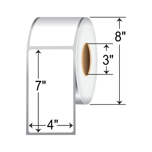 Honeywell 4x7 TT Paper Label [Non-Perforated] E07318