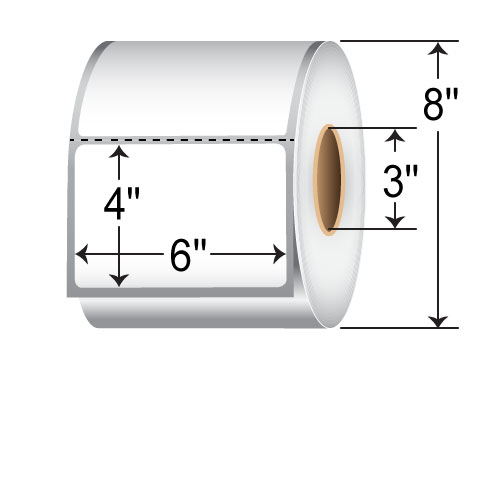 Barcodefactory 6 x 4 Thermal Transfer Paper Label T0P600400P1P38G