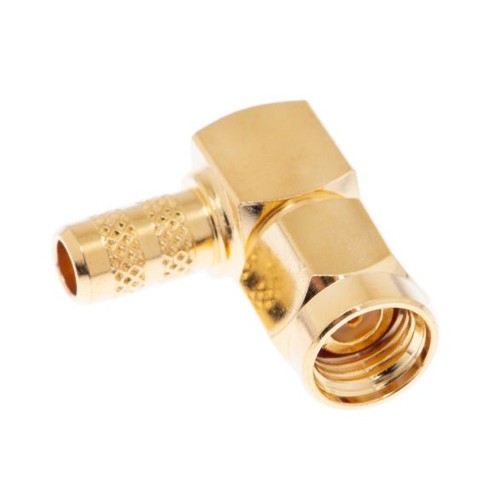 RFMAX Standard RP SMA Male Right Angle connector For LMR195 RSMRA-195