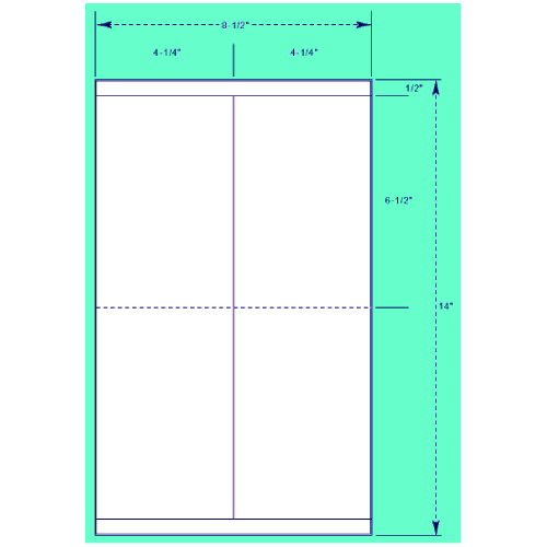 BCF 4 1/4" x 13" Laser Label [8 1/2" x 14" Sheet Size] SL425-13-4G