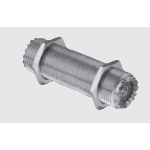 RFMAX UHF Bulkhead Female to UHF Bulkhead Female Adaptor - Gold Pin SUFBH-SUFBH