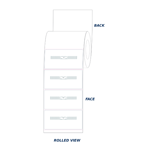 BarcodeFactory 4 x 2 EOS-430 M730 RFID Label [ARC Approved] TT42-P-RFID-EOS430-BAR