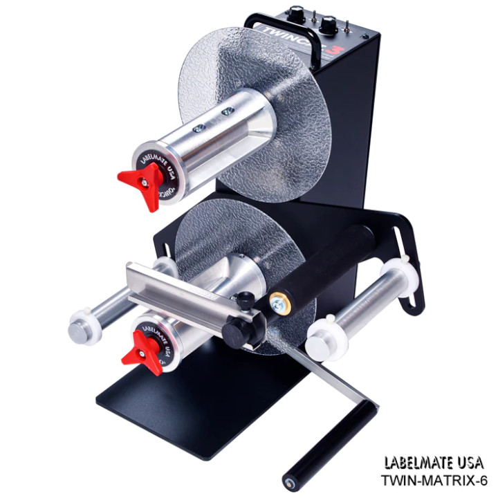 Labelmate TWIN-MATRIX-6 In-Line Matrix Removal Rewinder [Media up to 6.5" wide] TWIN-MATRIX-6