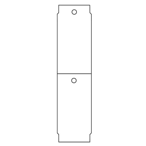 Sato 2.125x1 w/ 1/8 Hole Hang Tag TX20212