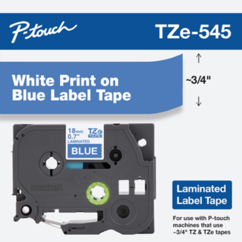 Brother Mobile 0.7" x 26.2' Laminated Tape Cartridge TZE545