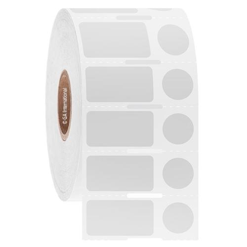 LabTAG 0.94″ x 0.5″ + 0.437″ (circle) TT Cryo Labels (White) UC-52NOTC1-2WH