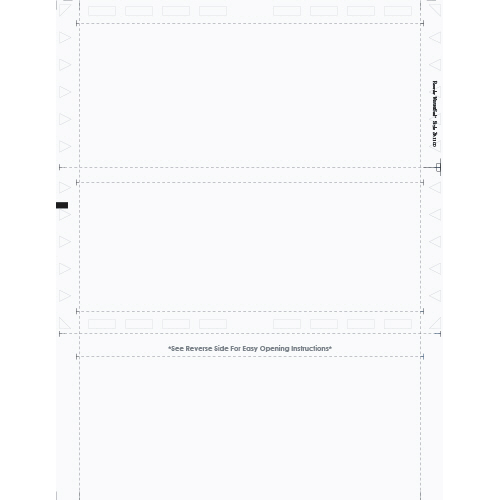 Blank Face All Purpose with Black Blockouts on Back Pressure Seal Form Z81100