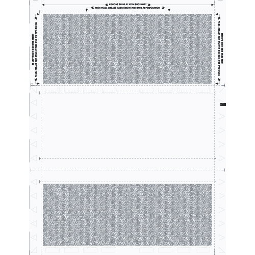 Blank Face All Purpose with Black Blockouts on Back Pressure Seal Form Z81100