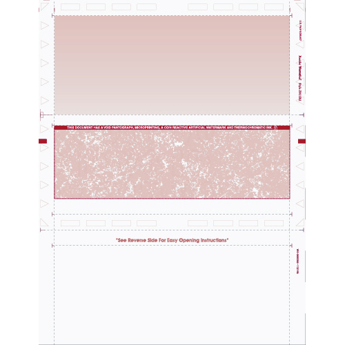 Red Void Panto Check with Warning Band Pressure Seal Form Z811R2-E