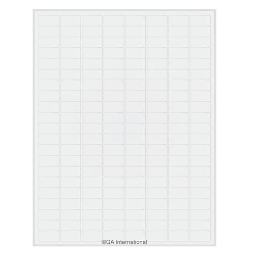 LabTAG 0.94" x 0.5" Autoclave-Resistant Labels (8.5″ x 11″ Sheet Size) AKA-12WH