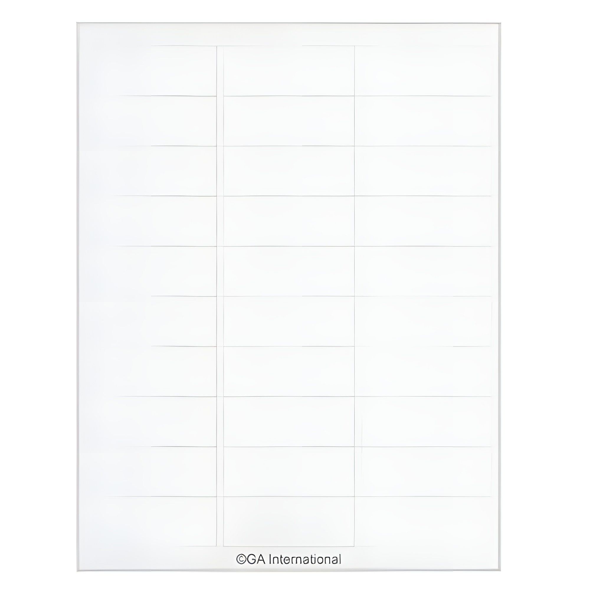 LabTAG 2.63" x 1" Autoclave Labels (8.5″ x 11″ Sheet Size) AKA-3WH