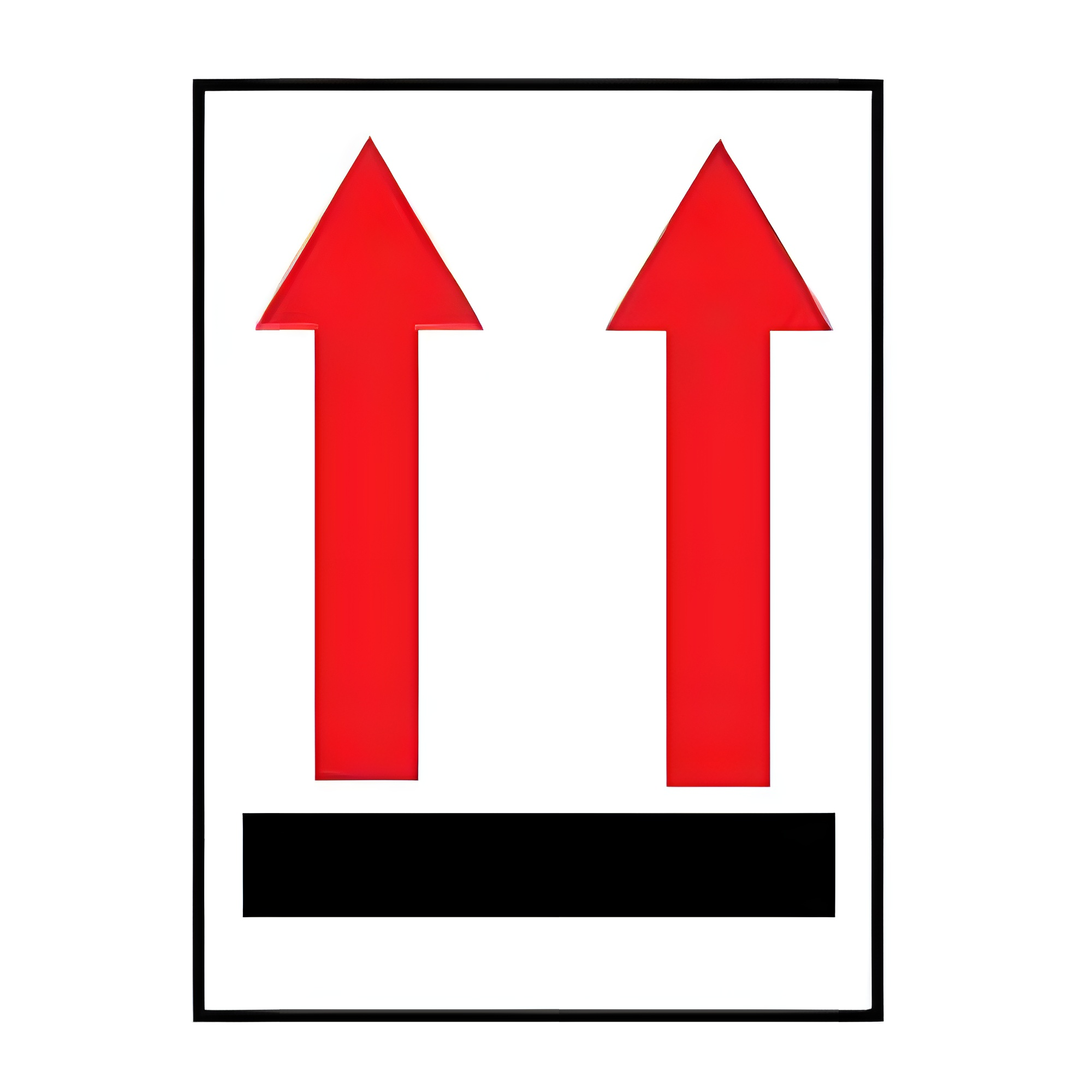 Barcodefactory 3" x 4" - Arrow Up ALS3401