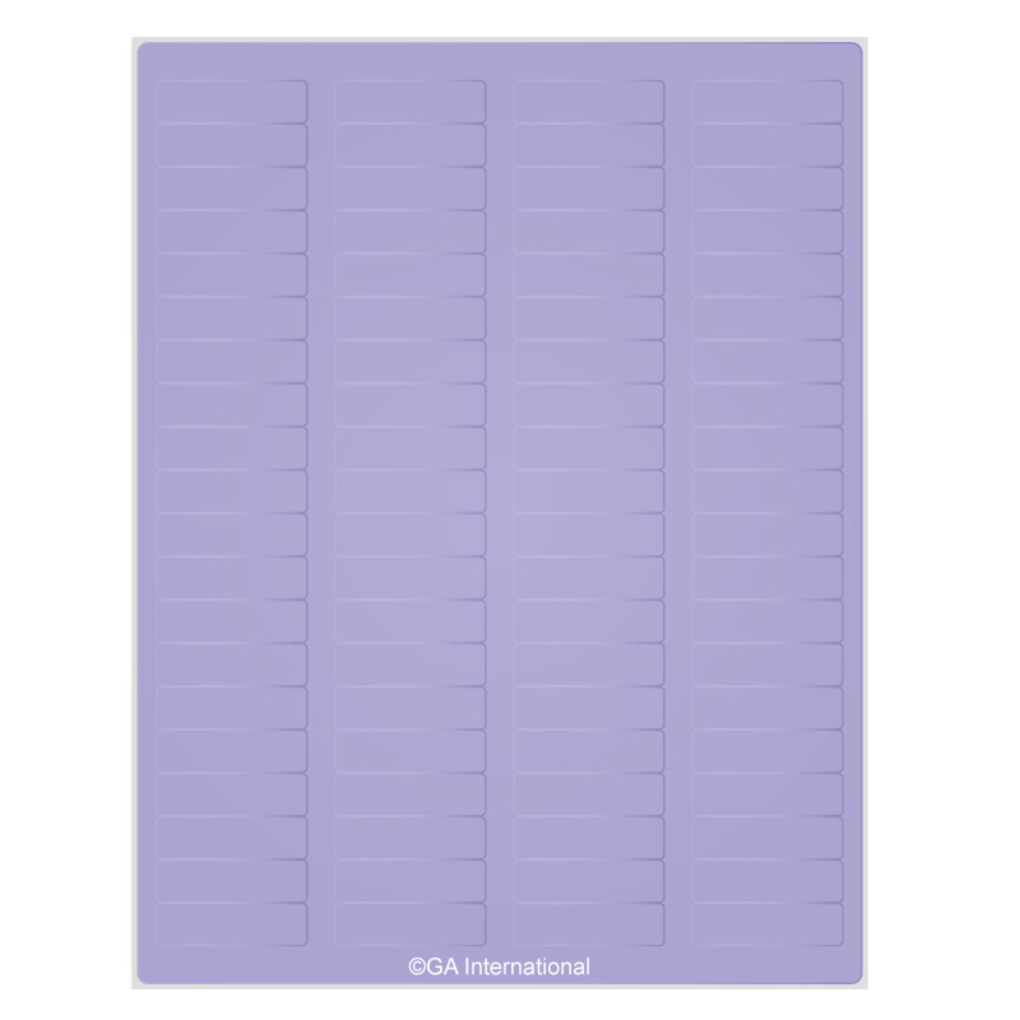 LabTAG 1.75" x .5" Autoclave Labels (8.5″ x 11″ Sheet Size, Lavender) ALTR-13LA