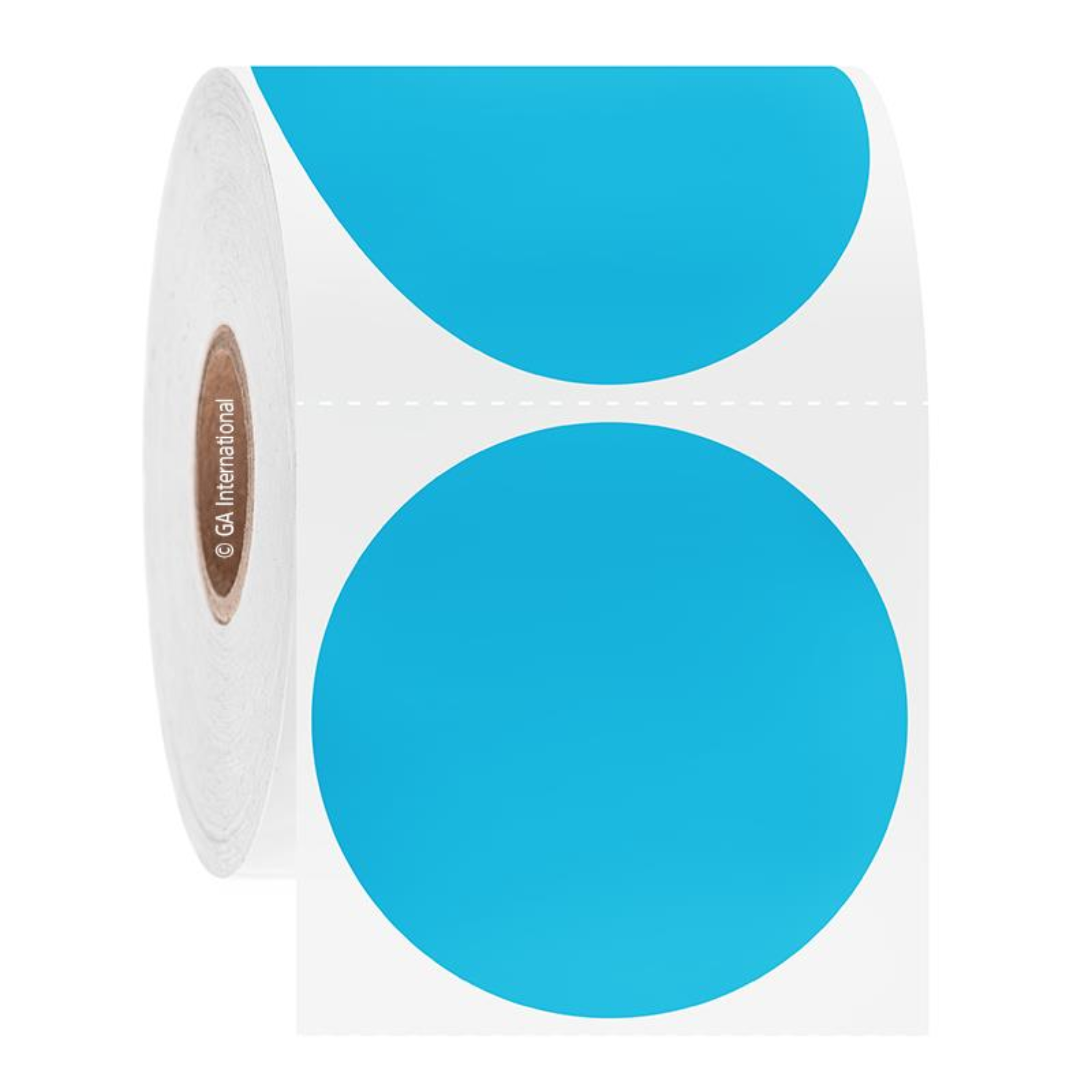 LabTAG 2" Circle Solvent-Resistant Labels (Blue) AUC-132C1-0.5BL